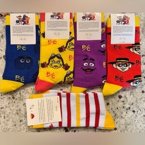 Lot Of 5 McDonald’s Socks